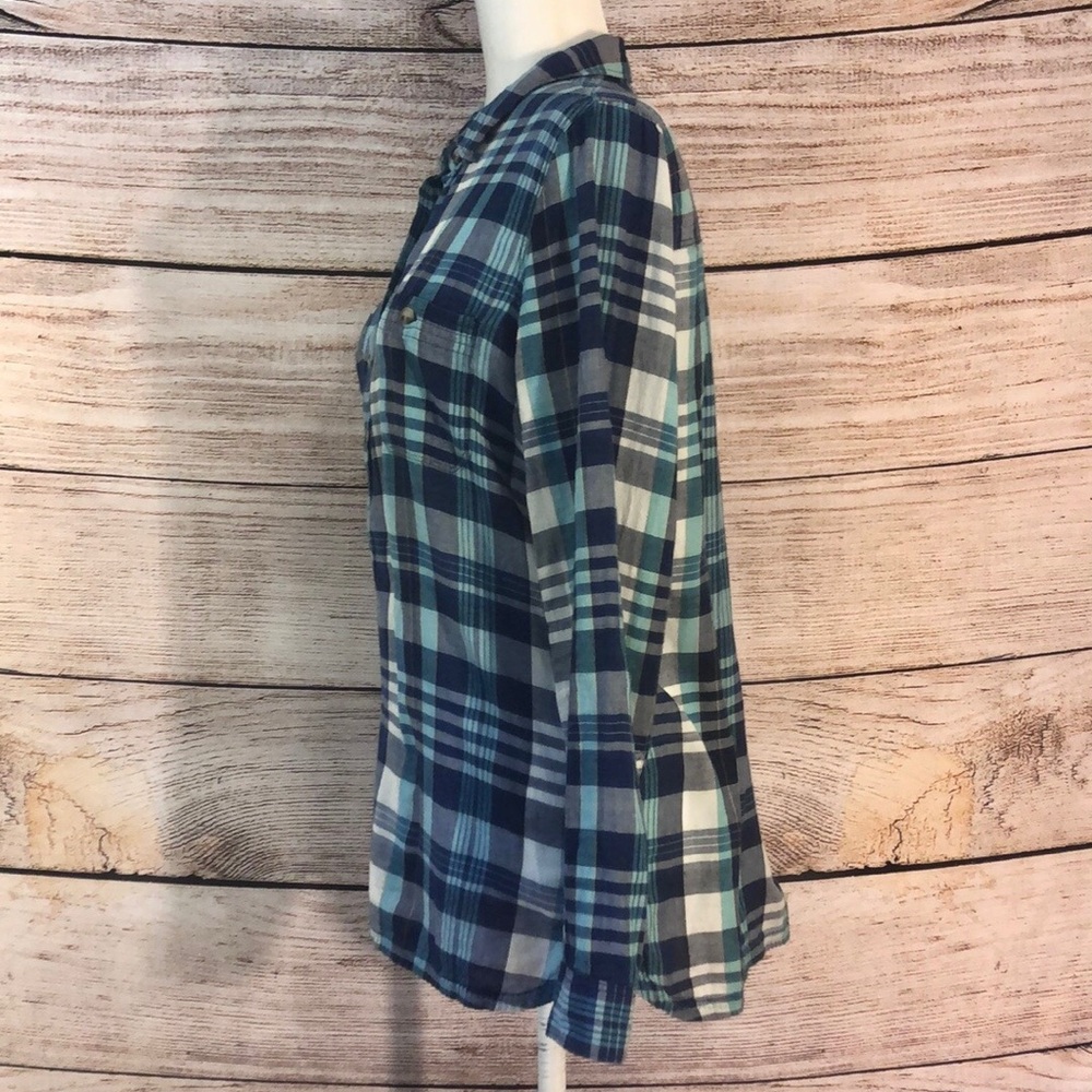 Toad&Co Indigo Ridge Plaid Button-Up - Picture 5 of 10